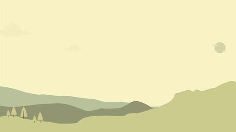 Green Minimalist Illustrated Landscape Desktop Wallpaper - Templates by Canva Green Minimalist Aesthetic Wallpaper, Green Desktop Wallpaper, Landscape Desktop Wallpaper, Desktop Wallpaper Template, Landscape Desktop, Wallpaper Template, Cityscape Wallpaper, Minimal Background