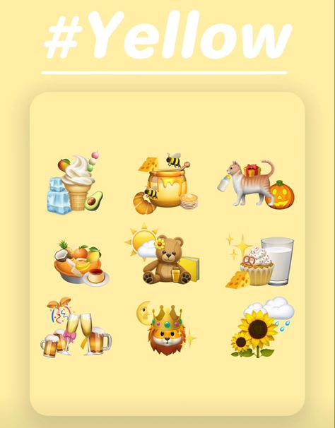 Yellow Emoji Combinations, Cute Emoji Combinations, Mickey And Minnie Love, Instagram Animation, Emoji Set, Instagram Design Creative, Instagram Captions Clever, Emoji Combinations, Sticker Street Art