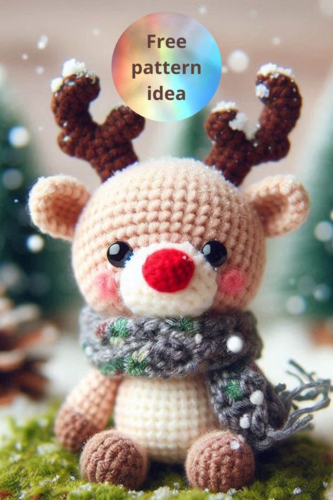 amigurumis navidad, christmas crochet patterns, navidad, Amigurumi Christmas Reindeer Reindeer Amigurumi Free Pattern, Crochet Christmas Animals, Reindeer Crochet Pattern Free, Crochet Reindeer Pattern Free, Crochet Christmas Patterns, Reindeer Crochet, Crochet Reindeer, Christmas Crochet Patterns Free, Amigurumi Christmas