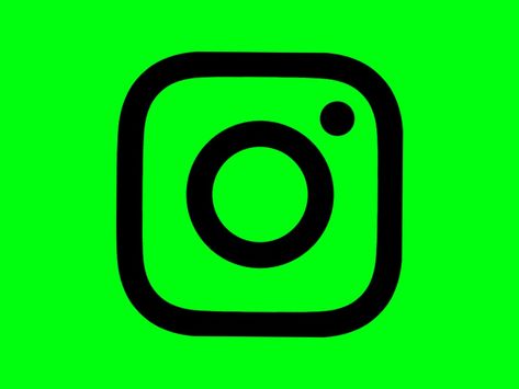 Instagram Green Screen Logo, Instagram Follow Logo, Green Overlay, Green Instagram, Logo Instagram, Troll Face, Social Media Logos, Instagram Logo, Instagram Icons