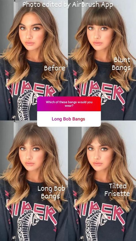 Tilted Frisette Bangs, Whisky Bangs, Bangs Long Bob, Hair Bangs Long, Emo Shag, Undercut Short Hair, Fluffy Bob, Sunkissed Hair Brunette, Long Bob Hair