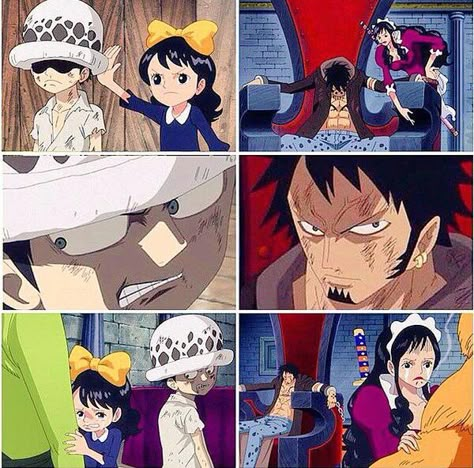 Trafalgar Law Anime One Piece Law X Luffy Family, Baby 5 One Piece, One Piece New World, Donquixote Family, Susanoo Naruto, Baby 5, Bakugou Manga, One Piece Meme, One Piece Crew