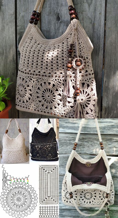 2560×4710: Crochet Knitting Handicraft | https://crochet101.blogspot.com/2019/09/crochet-bags.html | Buy pattern @ https://crealandia.com/shop/pattern-crochet-bag-women-handmade-boho-purse-tutorial-pdf/ Crochet Boho Bag Pattern, Clutch Design, Crochet Mini Bag, Crochet Boho Bag, Crochet Bottoms, Purse Crochet, Crochet Market Bag, Crochet Handbags Patterns, Clothing Patterns Free