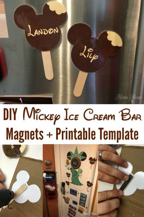 #DIY Mickey Ice Cream Bar Magnets + Printable Template #disney #familytravel https://www.mamacheaps.com/2018/10/diy-mickey-ice-cream-bar-magnets-printable-template.html Disney Cruise Door Decorations Printable, Disney Door Decs, Mickey Ice Cream Bar, Disney Cruise Fish Extender Gifts, Mickey Ice Cream, Disney Cruise Door Decorations, Disney Cruise Magnets, Disney Cruise Fish Extender, Disney Cruise Door