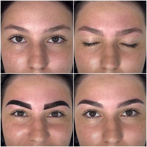 Henna Tinted Eyebrows, Henna Eyebrows Before And After, Eyebrows Henna, Eyebrows Ideas, Eyebrows Step By Step, Eyebrow Henna, How To Apply Henna, Eyebrow Before And After, Henna Eyebrows