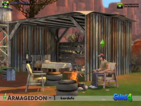 kardofe_Armageddon 1 Poor Clothes, Doomsday Bunker, Sims Stories, Cc Sims4, Sims 4 Clutter, Rich Clothes, Casas The Sims 4, Sims Building, Sims 4 Downloads