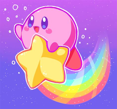 rollin around at the sp by lullabun Watch Faces Anime, Cute Watch Faces, Animal Crossing Kawaii, Faces Anime, Kawaii Pfp, Kirby Nintendo, Kirby Character, Kirby Art, Kawaii Illustration