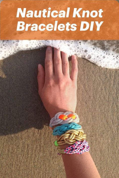 Nautical Knot Bracelets tutorial from Etsy Rope Bracelets Tutorial, Sailor Knot Bracelet, Diy Nautical, Knot Bracelets, Nautical Diy, Celtic Knot Necklace, Bracelets Tutorial, Nautical Knots, Diy Leather Bracelet