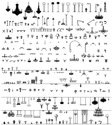 2D CAD BLocks of Different Types of lighting Lamp DWG AutoCAD file - Cadbull Electrical Cad, Cad Designer, Loft Lighting, Electrical Fittings, Drawing Block, Electrical Layout, Cad Blocks, Electrical Plan, Electrical Installation