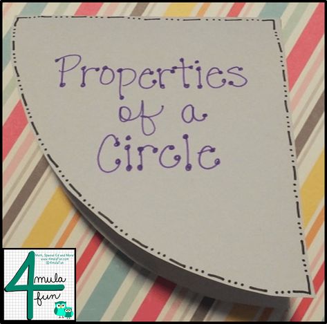 Properties of A Circle and a FREEBIE • Smith Curriculum and Consulting Circumference Of A Circle, Geometry Projects, Math Foldables, Geometry Lessons, Teaching Geometry, Geometry Math, Geometry High School, Math Notebook, Circle Math