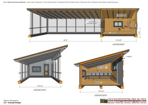 Poultry Farm Buildings, Large Chicken Coop Plans, Reban Ayam, Build A Chicken Coop, Chicken Shed, Cow House, Build A Shed, Backyard Chicken Coop Plans, Chicken Coup