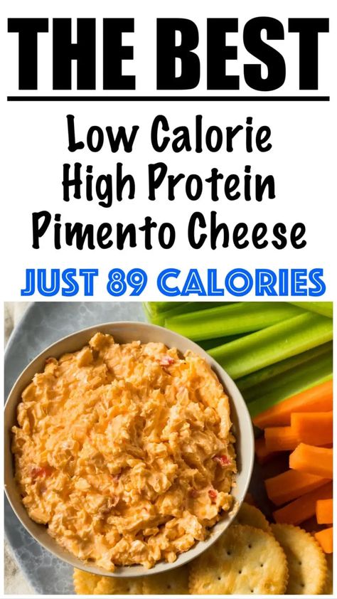 Low Calorie High Protein Pimento Cheese Low Calorie Pimento Cheese, High Protein Pimento Cheese, Low Carb Pimento Cheese Recipes, High Protein Low Calorie Dips, Healthy Pimento Cheese Recipe, Low Calorie Dip Recipes, Healthy Pimento Cheese, High Protein Dip Recipes, Healthy Cheese Dip