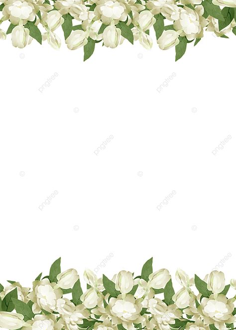 Romantic Jasmine Border Background Jasmine Flower Background, Frame Undangan, Wallpaper Romantic, Valentines Day Border, Wedding Invitation Posters, Border Background, Wedding Drawing, Romantic Background, Red Rose Petals