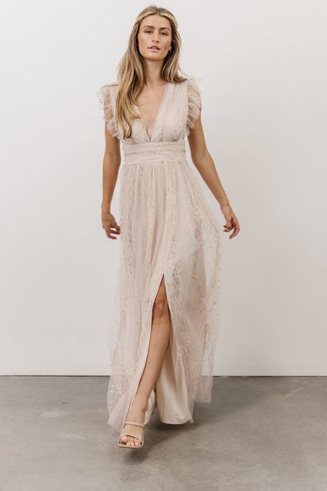 Discover dresses that are perfect for any occasion, and styles that work for every stage of life. Embrace bump-friendly options, wedding picks, and seasonal collections all at Baltic Born. Neutral Dress, Tulle Maxi Dress, Blush Pink Dresses, Baltic Born, Outfit Wedding Guest, Nude Dress, Dusty Rose Dress, Mesh Maxi Dress, Sequin Design