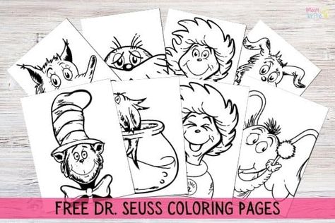 Thing One Printable Dr Seuss, Dr Seuss Cat In The Hat Activities, Dr Seuss Crafts For Toddlers, Dr Seuss Activities For Toddlers, Dr Seuss Printables Free, Cat In The Hat Craft, Dr Seuss Printables, Dr Seuss Preschool Activities, Crafts Toddlers