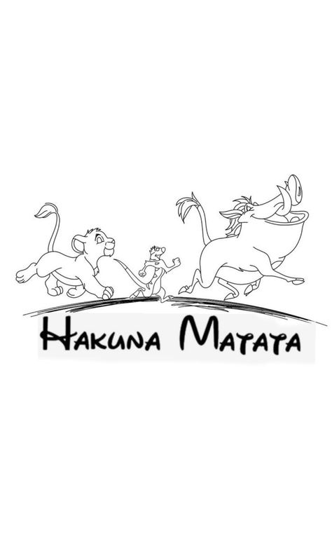 Hakuna Matata Tattoo Design, Hakuna Matata Symbol, Hakuna Matata Tattoo, Cartoon Tattoo Ideas, Cute Tattoo Ideas, Pikachu Tattoo, Lion King Tattoo, Animated Shows, King Cartoon