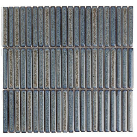 TheMosaicFactory 3.5" x 0.5" Micro-beveled Porcelain Mosaic Sheet Tile & Reviews | Wayfair Cold Plunge, Matte Tile, Porcelain Mosaic Tile, Tile Saw, Accent Tile, Kitchen Wallpaper, Porcelain Mosaic, Kit Kat, Fireplace Surrounds