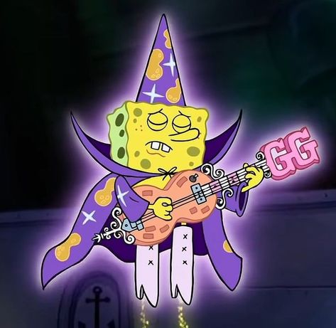 Spongebob Goofy Goober, Goofy Goober, Spongebob Squarepants, Guitar, Halloween, Purple