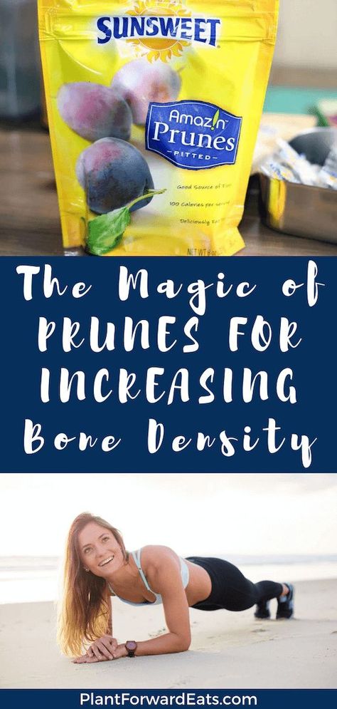 What are the best foods for osteoporosis prevention? This World Osteoporosis Day, give your bone health a boost with foods (including prunes--yup, that's right!), exercise, and other tips. #bonehealth #SunsweetStrong #osteoporosisdiet #antiagingfoods Bone Healing Foods, World Osteoporosis Day, Food For Strong Bones, Osteoporosis Diet, Osteoporosis Exercises, Osteoporosis Prevention, Bone Strengthening, Bone Healing, Increase Bone Density