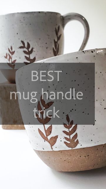 Making A Mug Pottery, Handles Ceramic Mugs, Making Mug Handles Pottery, Mug Handles Pottery How To, Ceramic Mug Handles Design, How To Make Pottery Mugs, Clay Handles For Mugs, Best Selling Pottery Items, Pottery Handles Mugs