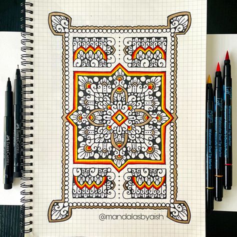 Rectangle Mandala, Grid Artwork, Square Mandala, Geometric Patterns Drawing, Colourful Mandala, Home Cooked Food, Graph Paper Designs, Wonderful Friend, Graph Paper Drawings