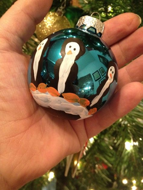 Penguin handprint ornaments Penguin Handprint, Holiday Art Projects, Handprint Ornaments, Handprint Christmas, Penguin Ornaments, Christmas Week, Kids Christmas Ornaments, Clear Ornaments, Kids Christmas Party