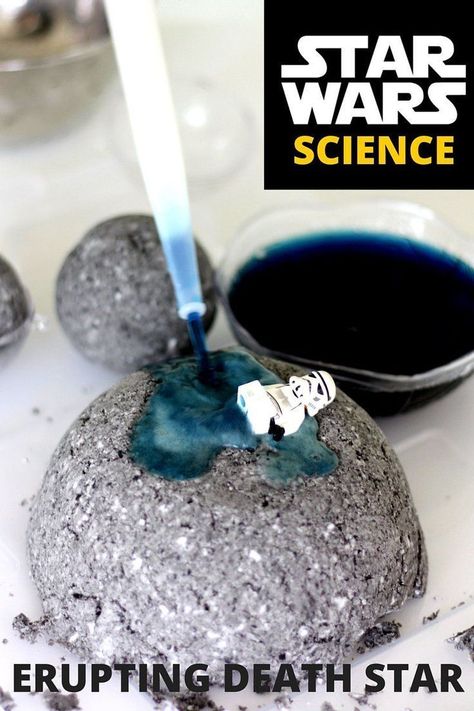 Star Wars Science, Star Wars Activities, Star Wars Classroom, Baking Soda And Vinegar, Star Wars Crafts, Science Activity, Kid Experiments, Chemical Reaction, Diy Science