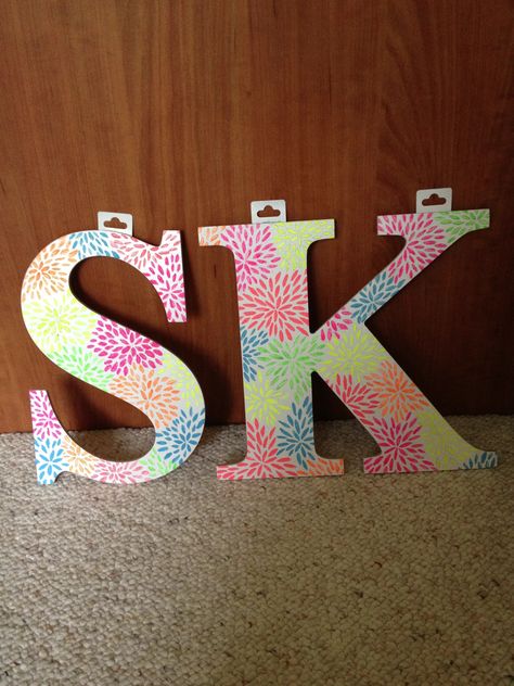 Flower letters Flower Sorority Letters, Small Letter, Sorority Letters, Sigma Kappa, Flower Letters, Creative Things, Small Letters, Chi Omega, Mini Canvas Art