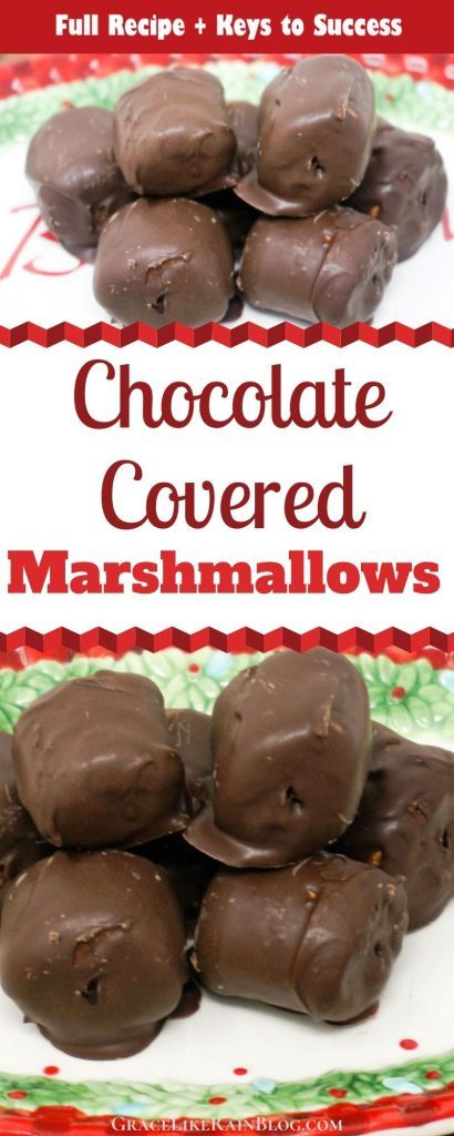 Chocolate Covered Marshmallows are a super easy holiday treat that takes only a few minutes to put together. You can dress them up with holiday-colored sprinkles or leave them plain. These are a kid-favorite! | Christmas Candy Recipes | Chocolate Covered Marshmallows Christmas | Homemade Chocolate Covered Marshmallows Recipe | Easy Christmas Treats | #Marshmallows #Chocolate #Christmas #Recipes Marshmallow Christmas Treats, Chocolate Covered Marshmallow, Covered Marshmallows, Holiday Candy Recipes, Marshmallow Recipe, Christmas Candy Easy, Easy Christmas Candy Recipes, Christmas Candy Homemade, Easy Holiday Treats