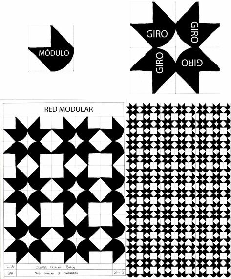 RED MODULAR. CUADRADO | .imagenesola imagen y la educacion plastica y visual en la educacón secundaria obligatoria Red Modular, Geometric Shapes Art, Mc Escher, Geometric Design Art, Minimalist Drawing, Geometry Design, Design Basics, Architecture Model Making, Action Painting