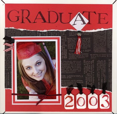 graduation scrapbooking layout www.goingtothrive.com Projects School, School Scrapbook Layouts, Graduation Scrapbook, Scrapbook Pictures, Scrapbook Quotes, Grad Cards, Box Photo, School Scrapbook, Kids Scrapbook