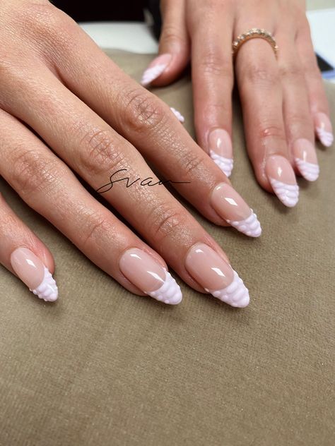 Gelx Apres Nail Designs, Apres Nails, Textured Nails, Summery Nails, Pink French, Gel Nail Designs, Mani Pedi, French Nails, Kitchen Inspirations