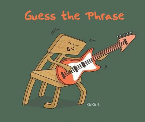 Word riddle games Guess the phrase Word Riddles, Punny Puns, Visual Puns, Music Jokes, Cute Puns, Funny Illustration, Humor Grafico, Music Humor, Funny Puns