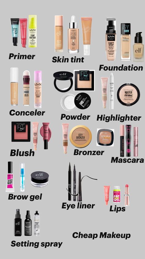 Things you can get for cheap Makeup Routine Guide, Kuas Makeup, Dag Make Up, Makeup Order, Simple Makeup Tips, Flot Makeup, Beauty Makeup Tutorial, Mode Tips, Makeup Artist Tips