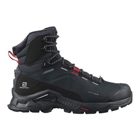 Salomon Quest Winter TS CSWP black/goji berry/monument L41366600 Backpacking Boots, Water Shoes For Kids, Snow Accessories, Sneakers And Socks, Style Sportif, Waterproof Winter Boots, Kids Slippers, Winter Hiking, Cycling Shoes