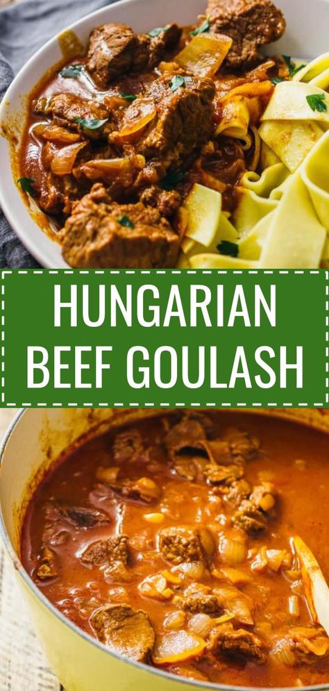 Goulash With Stew Meat, Hungarian Beef Goulash, Spicy Beef Stew, Crockpot Recipes Beef Stew, Beef Meals, Beef Goulash, Hungarian Food, Beef Steak Recipes, Asian Recipe