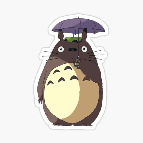 Totoro Stickers, Stickers Cool, Arte Indie, Good Will Hunting, Computer Sticker, Studio Ghibli Art, Black Stickers, Ghibli Art, Bullet Journal Stickers