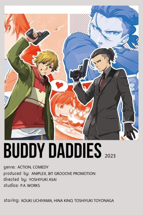 Buddy Daddies, Filmy Vintage, Japanese Animated Movies, Anime Suggestions, The Best Anime, Poster Anime, Animes To Watch, Anime Printables, Good Anime To Watch