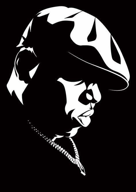 biggie smalls stencil Biggie Smalls Art, Face Stencils, Hip Hop Artwork, Rapper Art, Real Hip Hop, Biggie Smalls, White Drawing, Notorious Big, Hip Hop Art