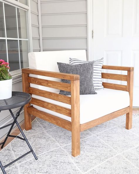 Diy Patio Chair, Diy Outdoor Chair, Diy Outdoor Couch, Backyard Dreams, Outdoor Furniture Set, Decor Ikea, Apartment Diy, Outdoor Couch, Patio Diy