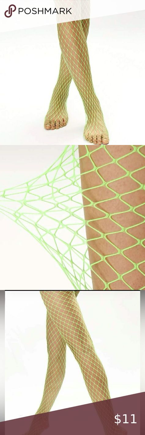 Solid Fishnet Tights Neon Green Fishnets, Neon Green Rave Outfit, Green Fishnets, Green Rave Outfit, Beetlejuice Costumes, Scene Clothes, Beetlejuice Costume, Descendants 1, Green Tights