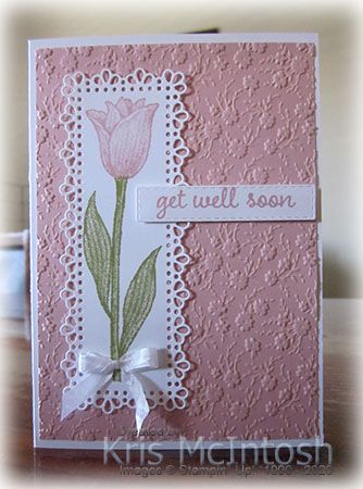 Diy Get Well Cards, Embossing Cards, Fat Bird, Tulips Card, Sympathy Cards Handmade, Bride Card, Easter Cards Handmade, Card Stamping, Everyday Cards