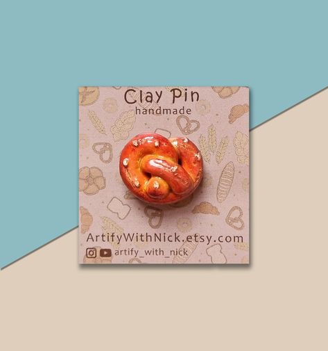 Cute Pastry, Hand Pin, Pin Cute, Brooch Handmade, Brooches Handmade, Uv Resin, Handmade Polymer Clay, Pin Badges, Polymer Clay