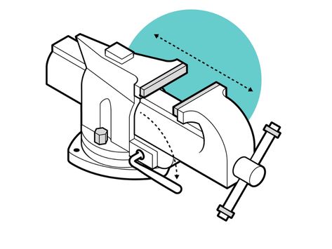 Bench Vise by Francisco González y García on Dribbble Drawing Designs, Bench Vise, Graphic Elements, Technical Drawing, Designs To Draw, Bart Simpson, Creative Professional, Peace Gesture, Bench