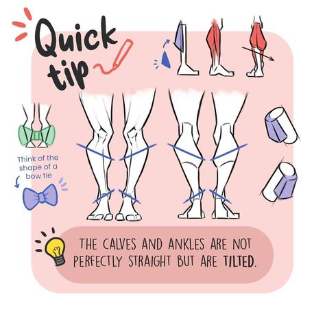 💫 ZEPHY | Drawing tips (@zephy.fr) • Instagram photos and videos Ankle Drawing Reference, How To Draw Calves, Simplified Anatomy, Legs Muscles, Leg Anatomy, Drawing Anatomy, Drawing Legs, Anatomy Practice, Anatomy Tutorial