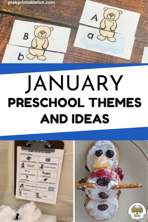 Suggested Preschool Themes and Ideas for January. Center Themes For Preschool, Prek January Themes, January Learning Themes, Preschool Themes January, January Ideas For Preschool, January School Themes, January Lesson Plan Themes, Preschool January Activities, January Themes For Preschool