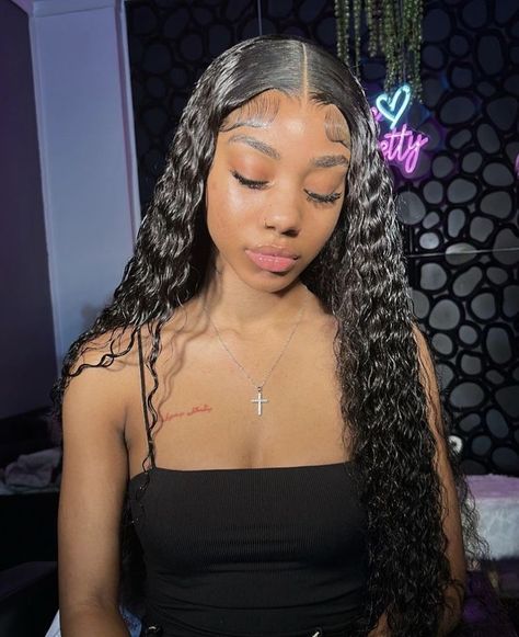 Wet Lace Front Wigs, Wavy Weave Hairstyles, Wig Installs, Hair Braid Patterns, Lemonade Braids Hairstyles, Biracial Hair, Cute Box Braids Hairstyles, Protective Hairstyles Braids, Hairdos For Curly Hair