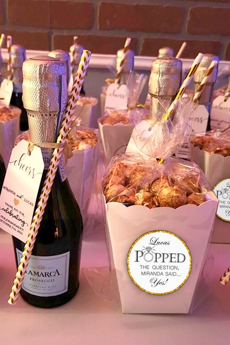 This engagement party label is ready-to-print! Click on photo for link to Etsy shop #HivePrintables #CaramelCorn #CaramelCornFavors #CaramelPopcorn #PopcornFavors #Popped #PoppedTheQuestion #Engaged #EngagementParty #PartyFavors #LaMarca #Prosecco He Popped The Question Printable Free, He Popped The Question Popcorn, Popped The Question Engagement, Popped The Question Popcorn, Popcorn Labels, Lamarca Prosecco, He Popped The Question, Popcorn Favors, Popped The Question