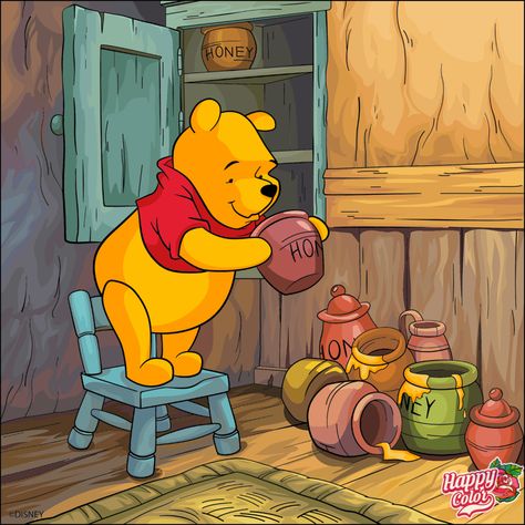 Winnie The Pooh With Honey, Pooh With Honey, Animal Infographic, Teddy Pictures, Winnie The Pooh Pictures, Disney Paintings, Tom Y Jerry, Lifestyle Influencer, Cute Winnie The Pooh