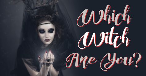 Which Witch Are You? - Quiz - Quizony.com Witch Archetype, Witch Quiz, What Is A Witch, Hogwarts Quiz, Aesthetic Quiz, Witch Names, Witch History, Which Character Are You, History Quiz